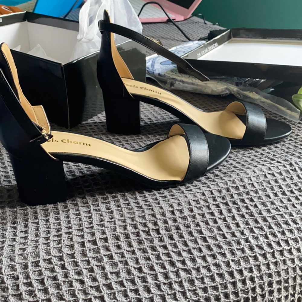 Black low heels